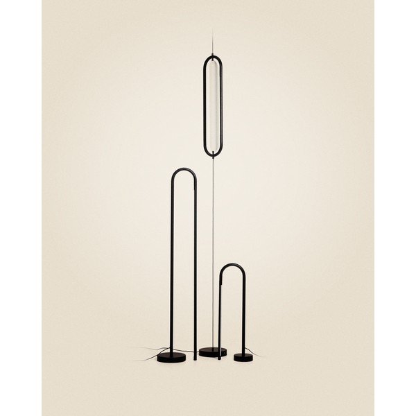 Fekete LED állólámpa (magasság 300 cm) Bow – Kave Home-image-3