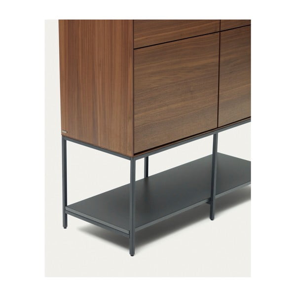 Natúr színű szekrény diófa dekorral 97,5x160 cm Vedrana – Kave Home-image-3