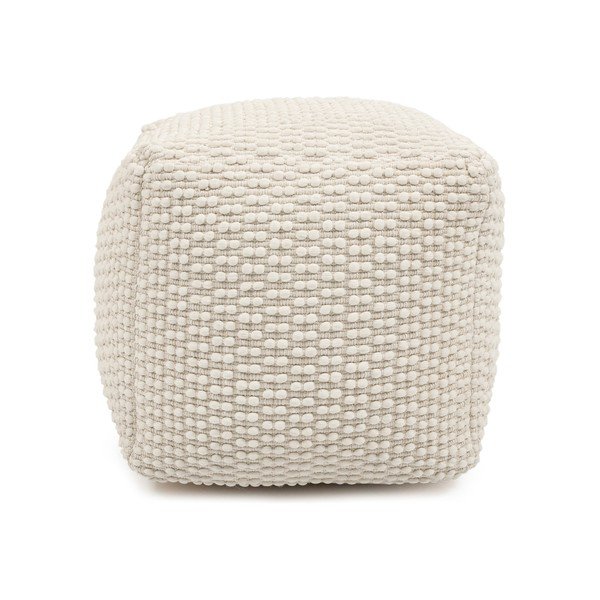 Krémszínű puff Mascarell – Kave Home