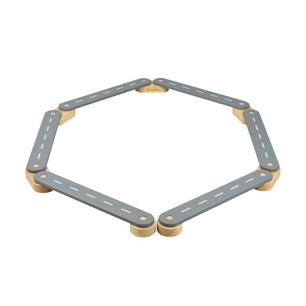 Szürke borovi fenyő egyensúlyozó pálya 10x408x5 cm Montessori – Meowbaby-image-2