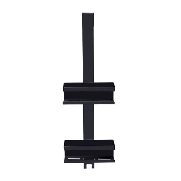 Fekete függő rozsdamentes acél fürdőszobai polc Bribano – Wenko-image-2