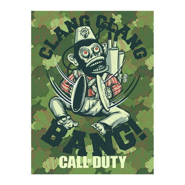 Call of Duty Evergreen Monkey Bomb kép, 60 x 80 cm - Pyramid International