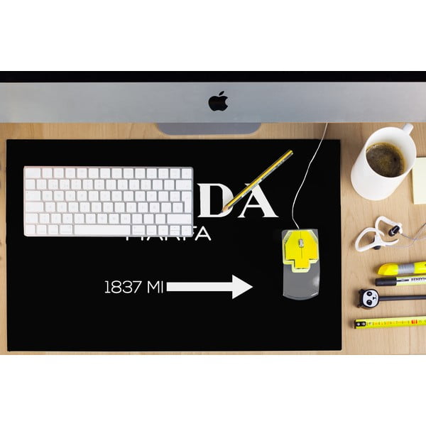 Prada fekete íróasztal alátét, 55 x 35 cm - Little Nice Things-image-1