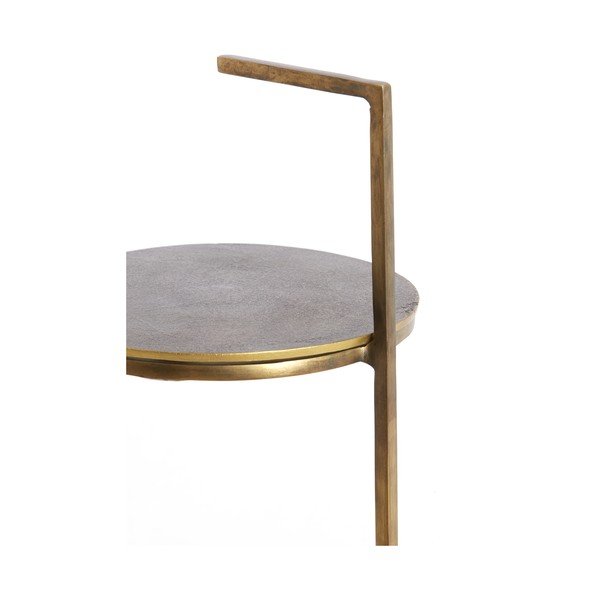 Kerek tárolóasztal kő asztallappal ø 26 cm Leda – Light & Living-image-4