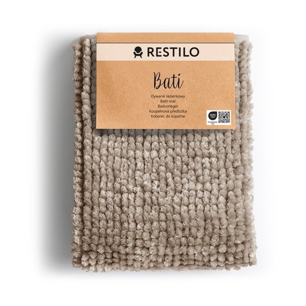 Világosbarna fürdőszobai kilépő 70x120 cm Bati – Restilo