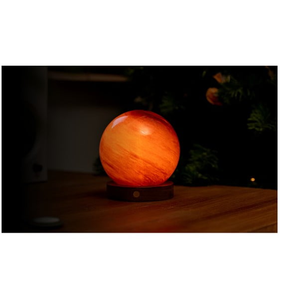 Sötétbarna USB fénydekoráció ø 12 cm Sand Storm – Gingko-image-3