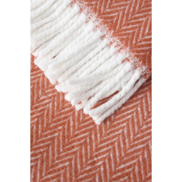 Skyline terrakottavörös pléd, 140 x 180 cm - Euromant-image-2