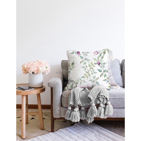 Roses bézs pamut keverék párnahuzat, 55 x 55 cm - Minimalist Cushion Covers-image-2