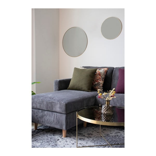 Jersey falitükör aranyszínű kerettel, ø 40 cm - House Nordic-image-3