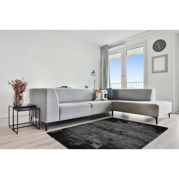 Sötétszürke gyapjú szőnyeg 200x300 cm Bran – Agnella-image-1