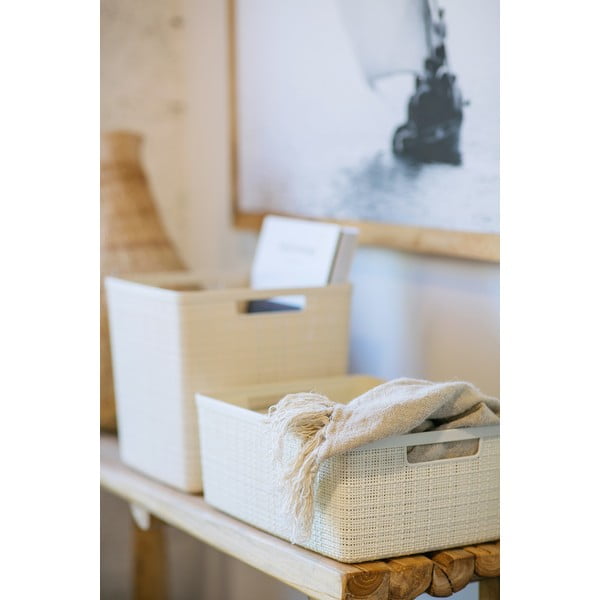 Tároló műanyag tárolókosár Jute – Curver-image-1