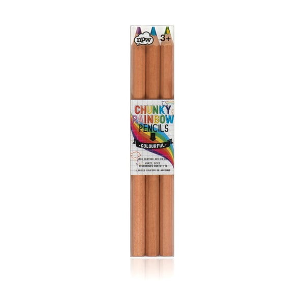 Rainbow Pencils színes ceruzakészlet, 3 darabos - npw™