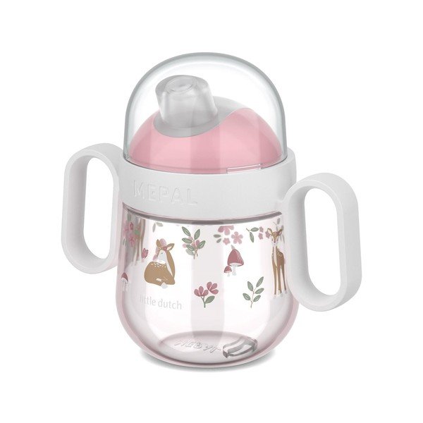 Világos rózsaszín műanyag gyerek bögre 200 ml Fairy Garden – Mepal