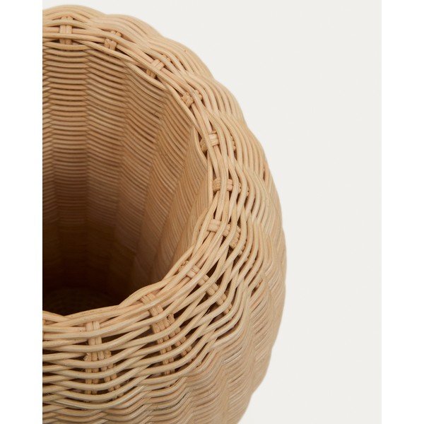 Natúr színű rattan váza (magasság 40 cm) Zilna – Kave Home-image-3