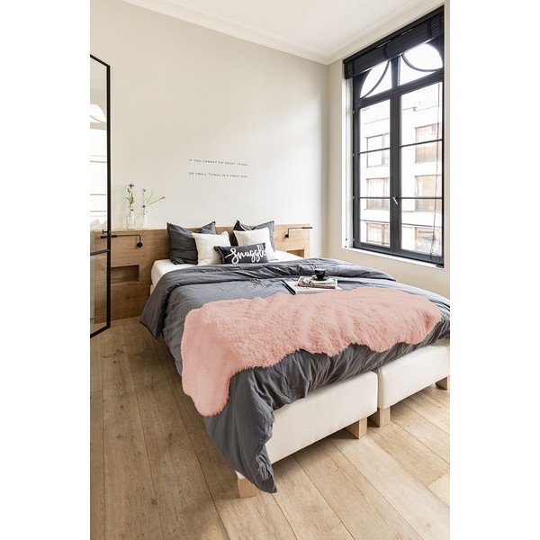 Lambskin rózsaszín műszőrme, 60 x 180 cm - Tiseco Home Studio-image-1