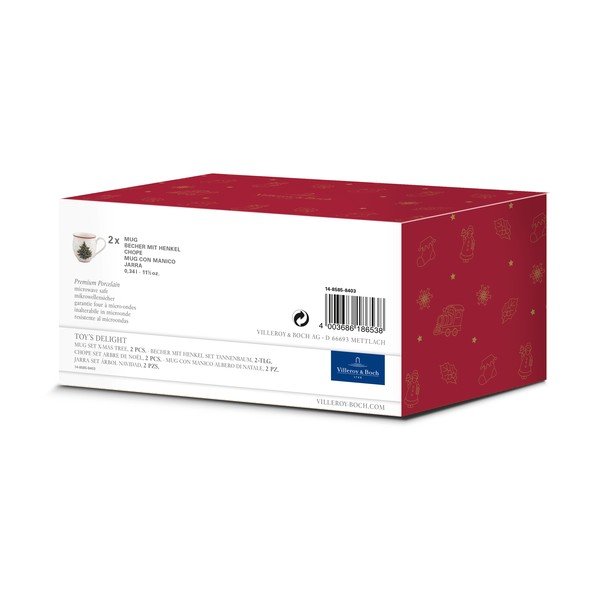X-mas tree 2 db fehér porcelán bögre karácsonyi motívummal - Villeroy & Boch-image-1