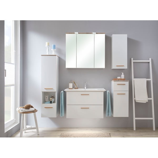 Fehér kerámia mosdókagyló csaptelep nélkül 80x47 cm Set 931 - Pelipal-image-1