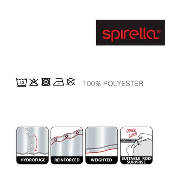 Zuhanyfüggöny 180x200 cm Primo – Spirella-image-1