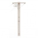 Szürkésbarna acél fali fogas 65 cm Senza – Spinder Design
