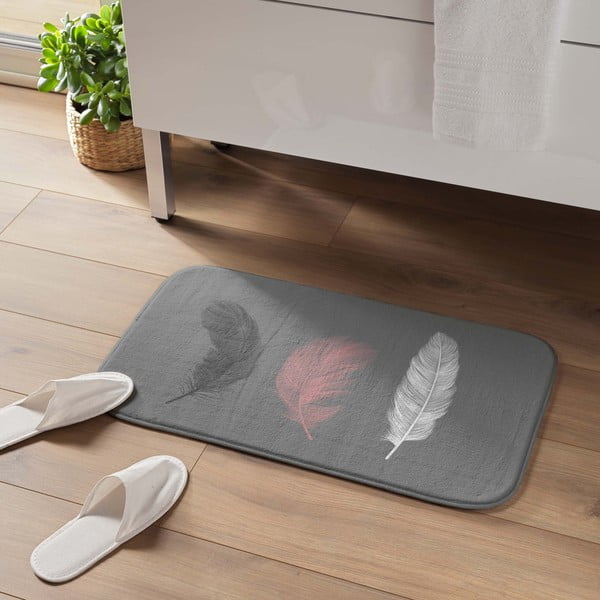 Szürke fürdőszobai kilépő 45x75 cm Penelope – douceur d'intérieur-image-1