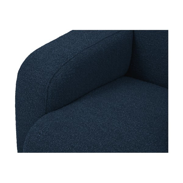 Sötétkék buklé sarokkanapé (jobb oldali) Molino – Micadoni Home-image-1