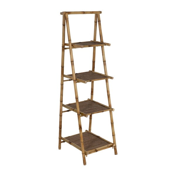Natúr színű bambusz polcos állvány 48x152x50 cm Manali – Ixia