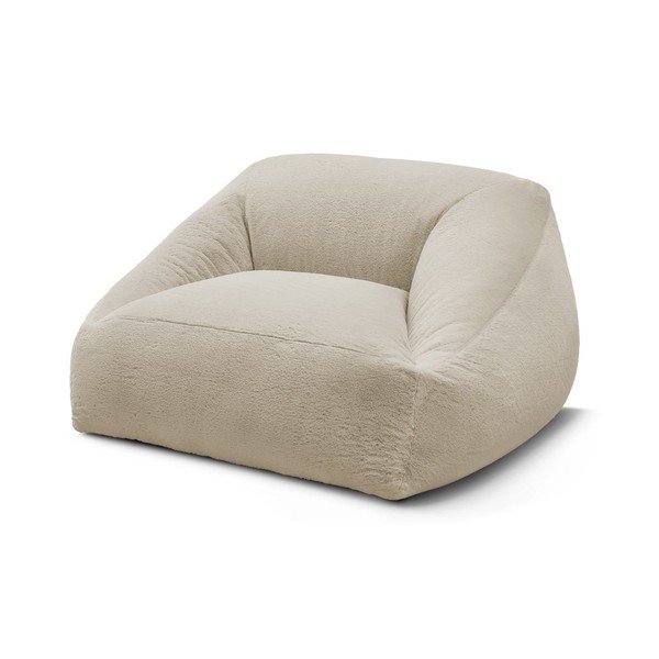 Bézs műszőrme babzsákfotel Lilibet – Bobochic Paris