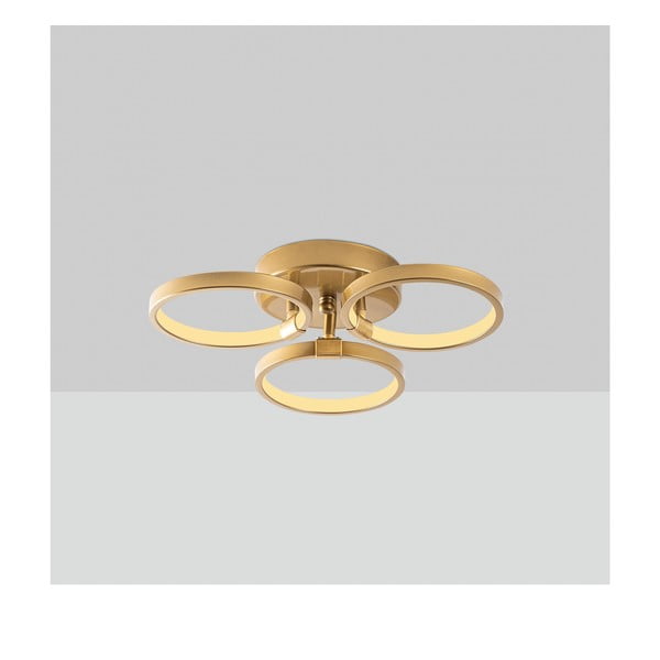 Aranyszínű LED mennyezeti lámpa ø 17 cm Halka – Opviq lights-image-1