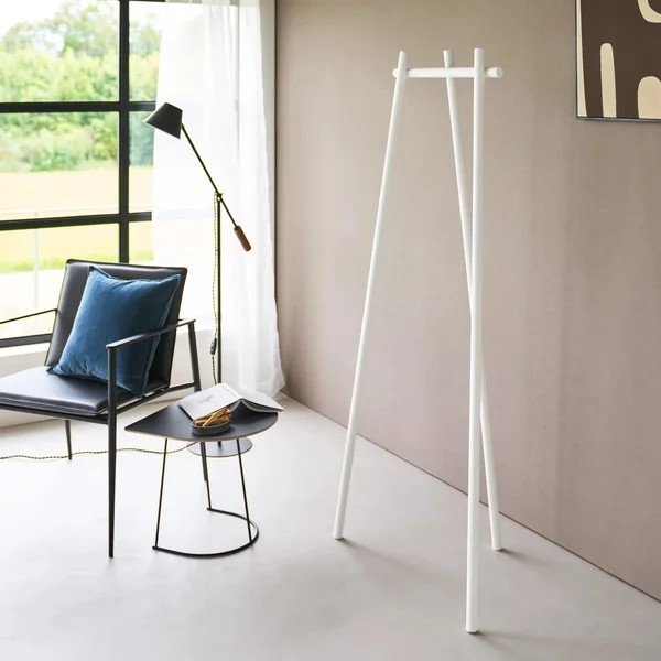 Fehér fém fogas 43x153,5 cm Tower Tri-Post – YAMAZAKI-image-2