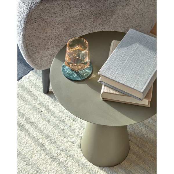 Fém kerek tárolóasztal ø 40 cm Shirel – Kave Home-image-2