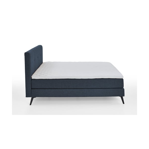 Sötétkék boxspring ágy 180x200 cm ANCONA – Meise Möbel-image-2
