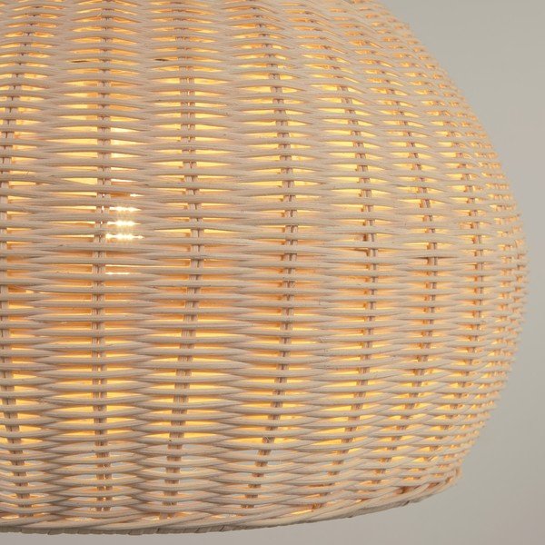 Natúr színű rattan lámpabúra ø 45 cm Deyarina – Kave Home-image-2