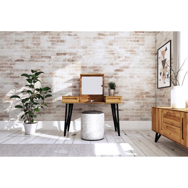 Tölgyfa fésülködőasztal 120x53 cm Golo - The Beds-image-1