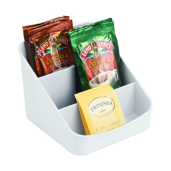 Szürke 3 rekeszes rendszerező, 16 x 14,5 cm - iDesign-image-2