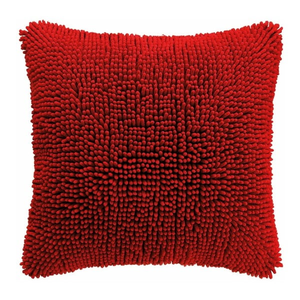Shaggy piros párnahuzat, 45 x 45 cm - Tiseco Home Studio