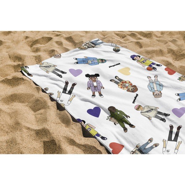 Frottír pamut strandtörölköző 75x140 cm Unique United – Playmobil-image-1