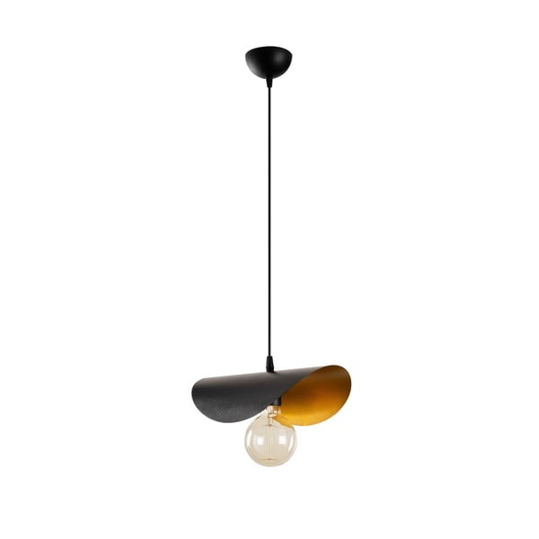 Fekete-bronzszínű függőlámpa fém búrával Sivani – Opviq lights-image-2