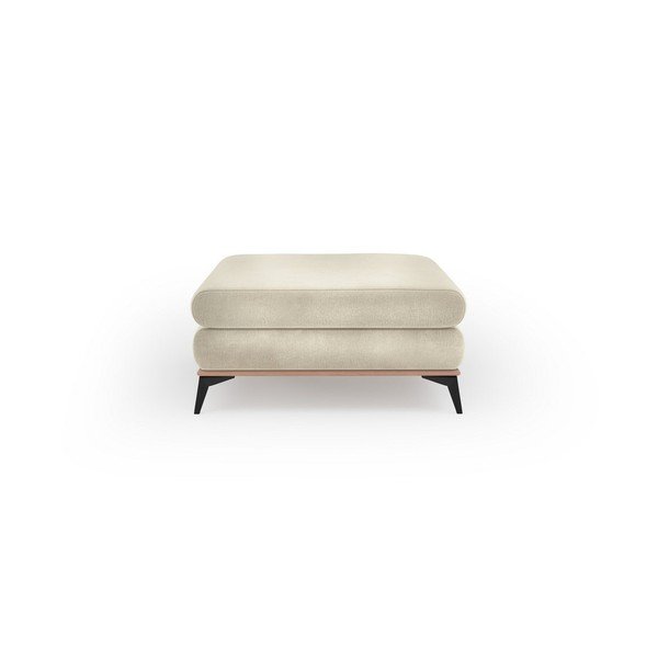 Astre bézs bársony puff - Windsor & Co Sofas-image-2