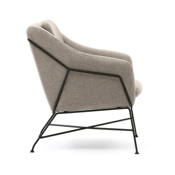 Bézs fotel Brida – Kave Home-image-3