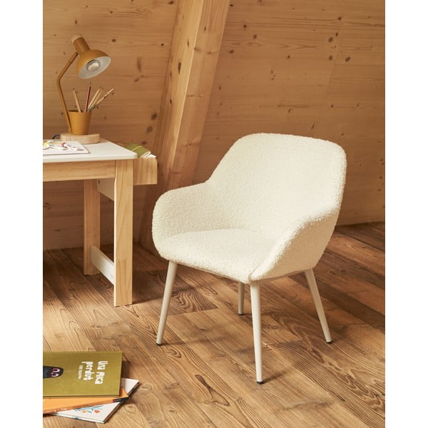 Fehér gyerek szék Konna – Kave Home-image-1