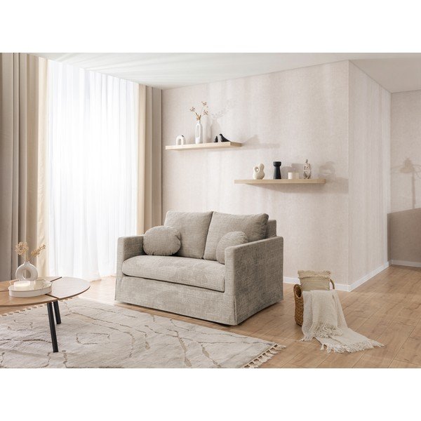 Bézs kanapé 140 cm Paphos – Ropez-image-1
