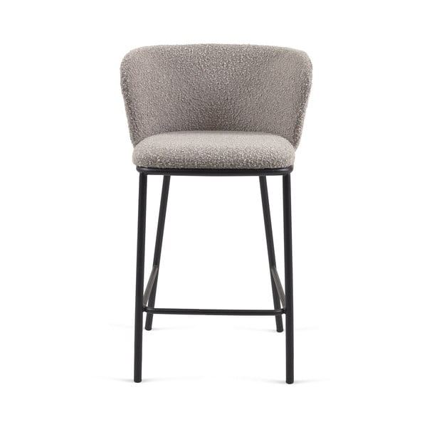 Világosszürke bárszék (ülésmagasság 65 cm) Ciselia – Kave Home-image-2