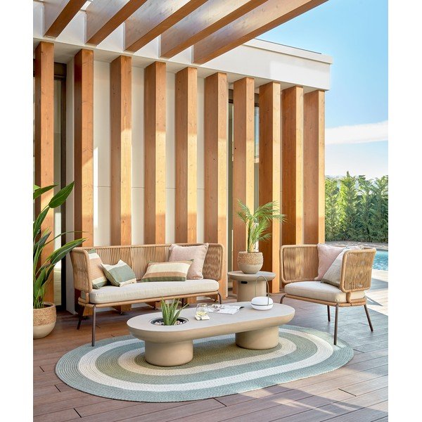 Beton kerek kerti kisasztal ø 50 cm Taimi – Kave Home-image-3