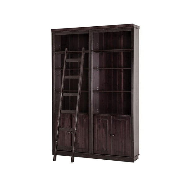 Barna borovi fenyő könyvespolc 148x223 cm Anita – Støraa-image-2