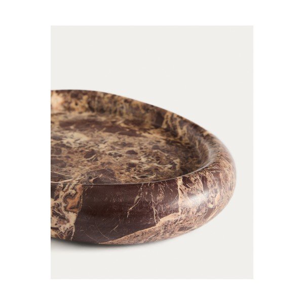 Márvány dekoratív tálca 23x30 cm Lenorel – Kave Home-image-3