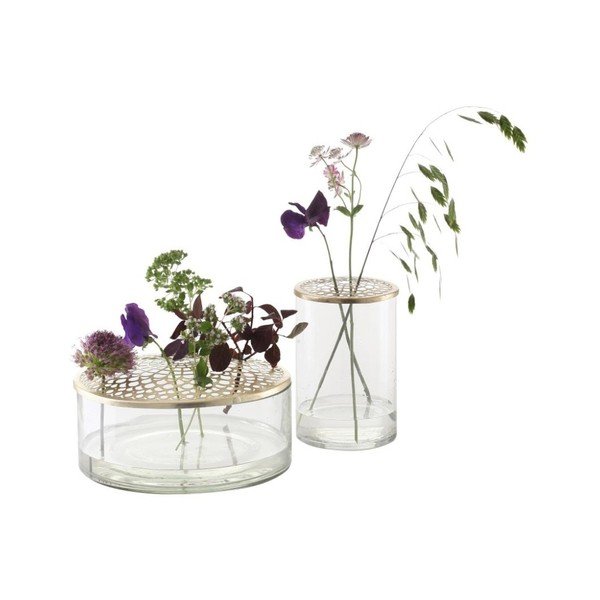 Kassandra Brass üvegváza, ⌀ 20,5 cm - A Simple Mess-image-4