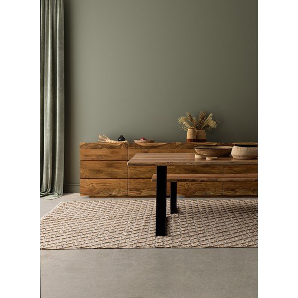 Natúr színű tömörfa pad Artur – Bizzotto-image-4