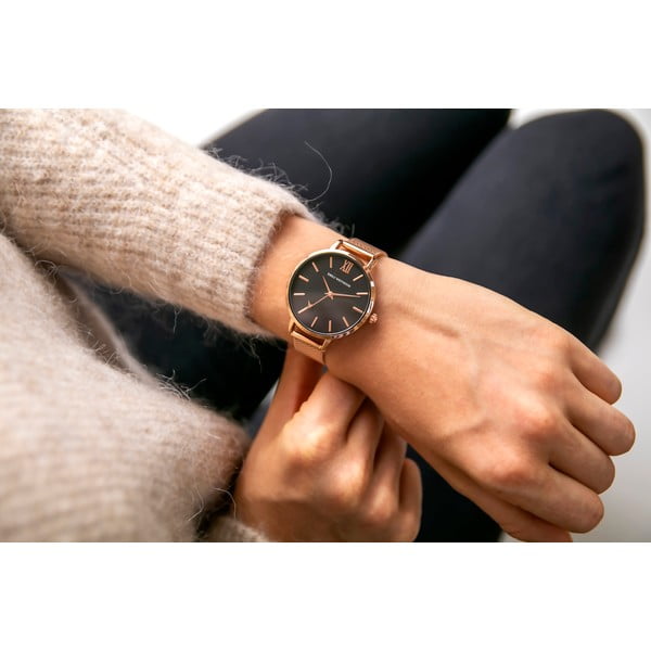 Estrella női karóra, rozéarany színű rozsdamentes acél szíjjal - Emily Westwood-image-3