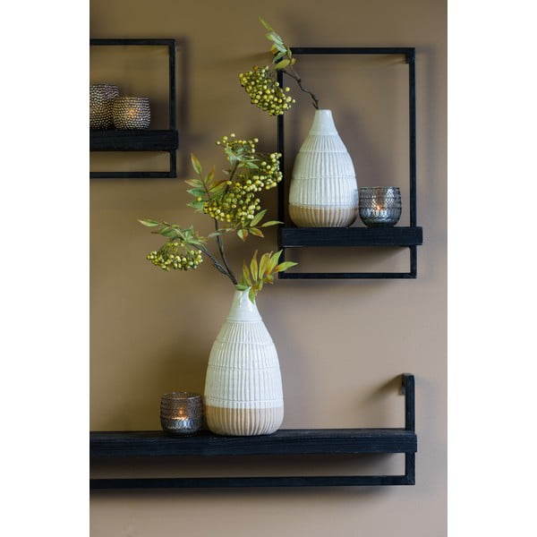 Matt fekete jegenyefenyő fali polc Maddison – Light & Living-image-1