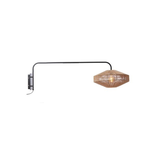 Natúr színű konnektorhoz csatlakoztatható fém fali lámpa ø 43 cm Lyra – Light & Living-image-2